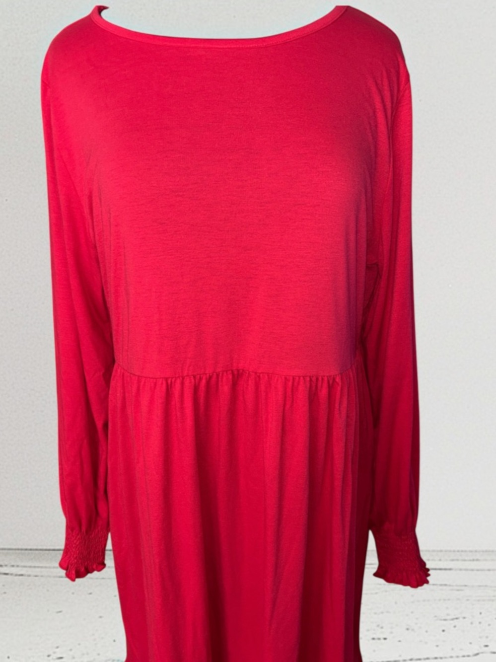 UVN Red Tiered Maxi Dress,P2P:20.5-22”,L:48” NWT - Picture 3 of 9